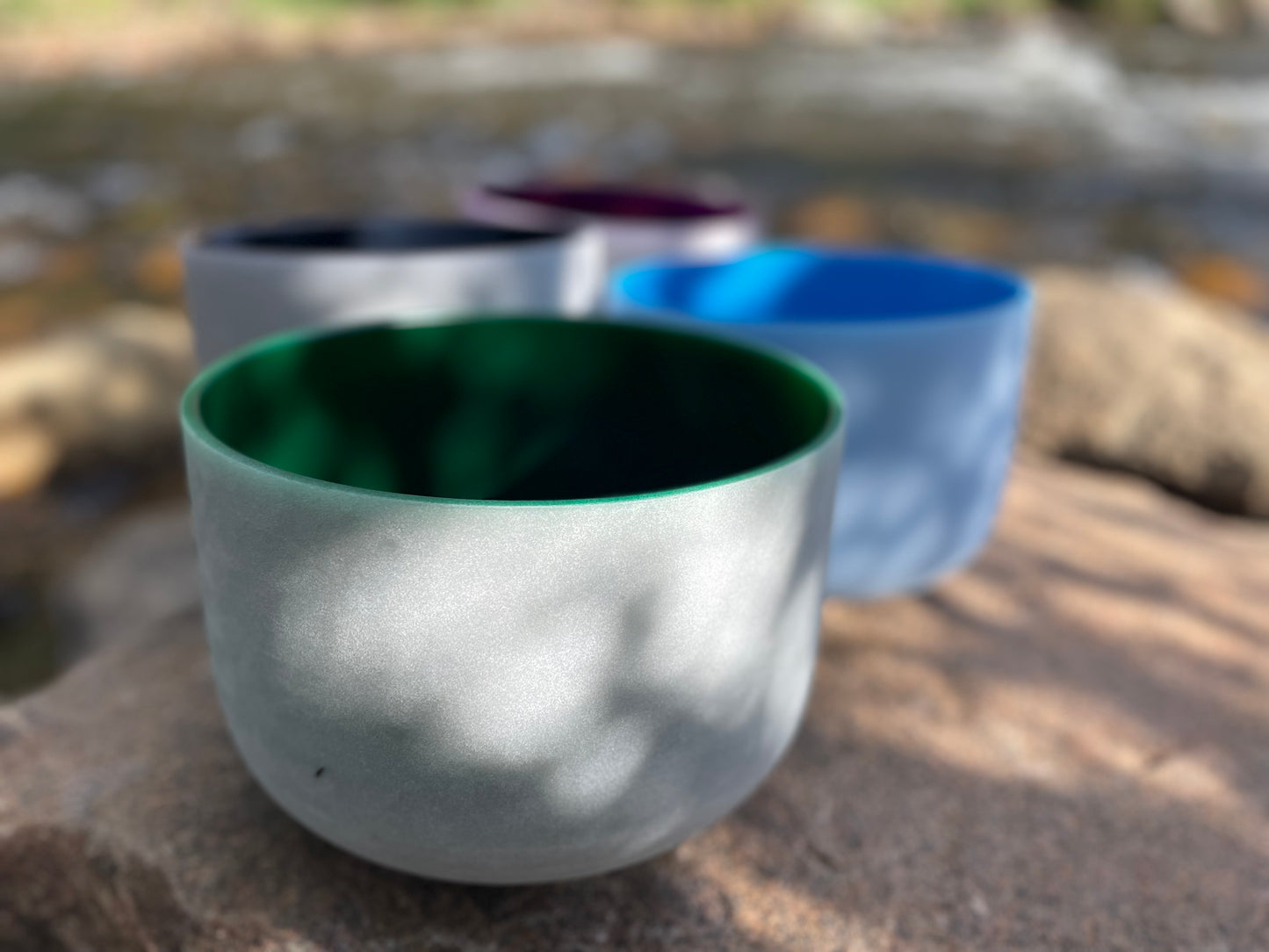 Crystal Chakra Color Singing Bowls 10"