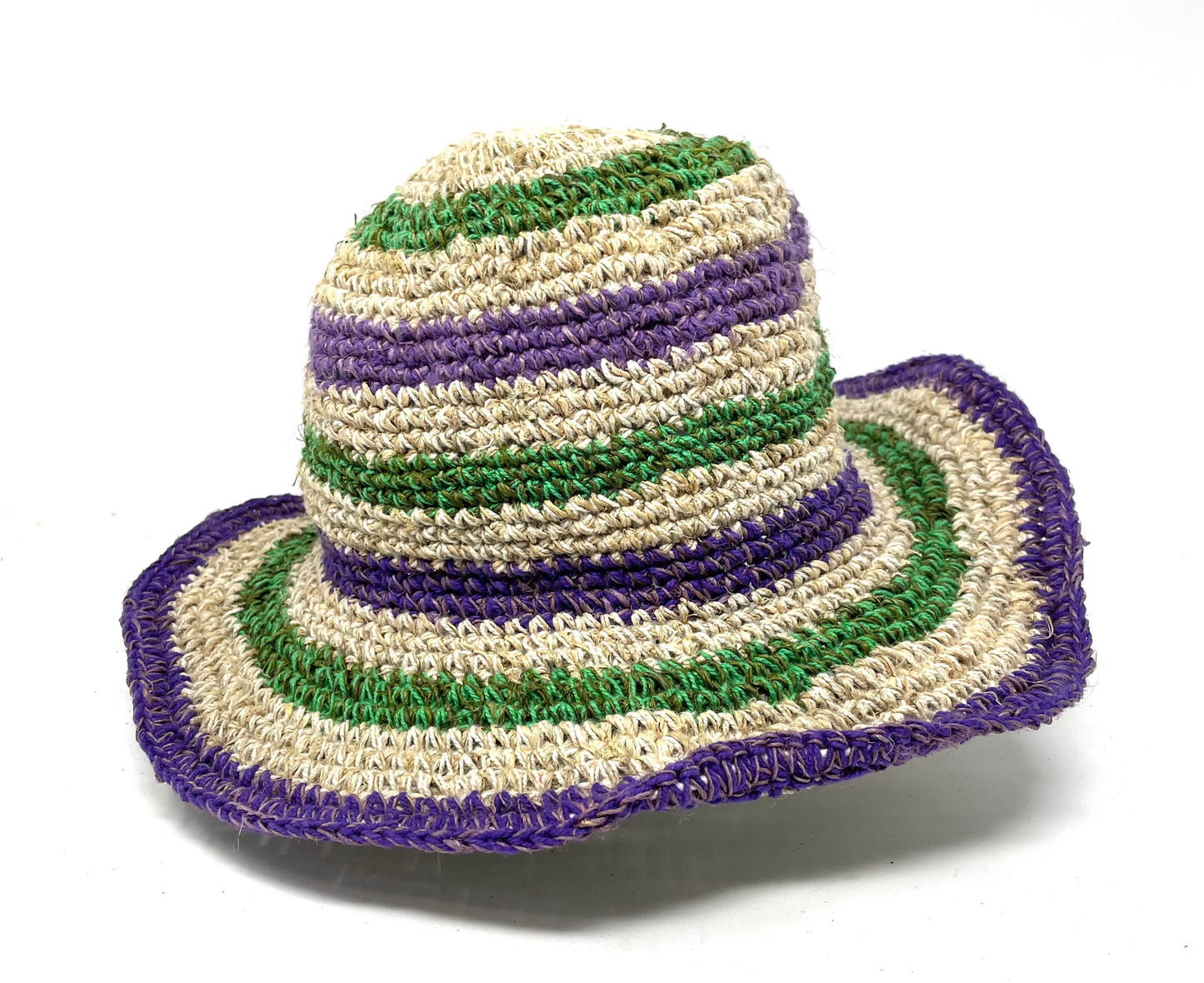 Hemp and Cotton Bucket Hats with Bendable Rim Unisex