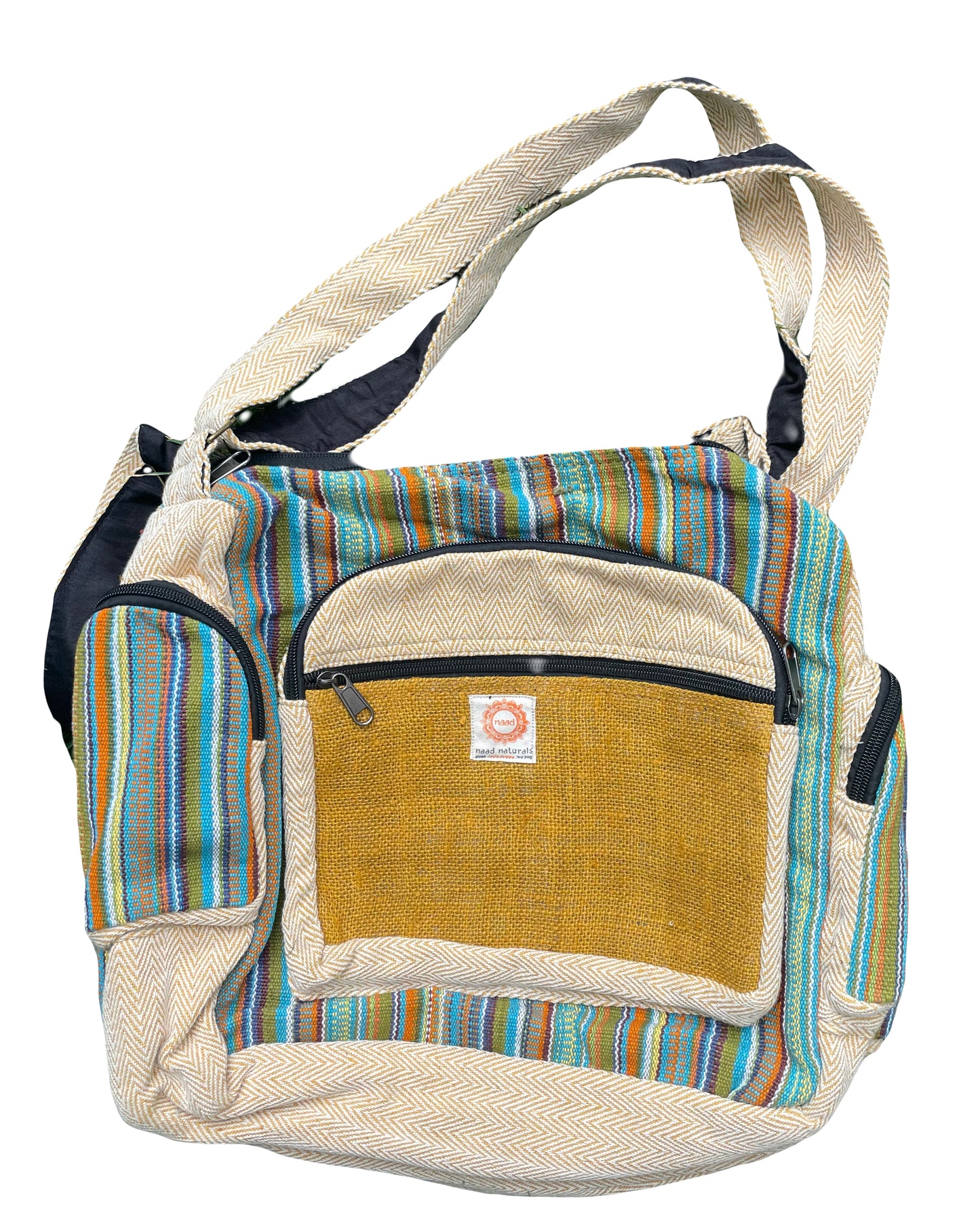 Hemp Shoulder Bag - Handmade