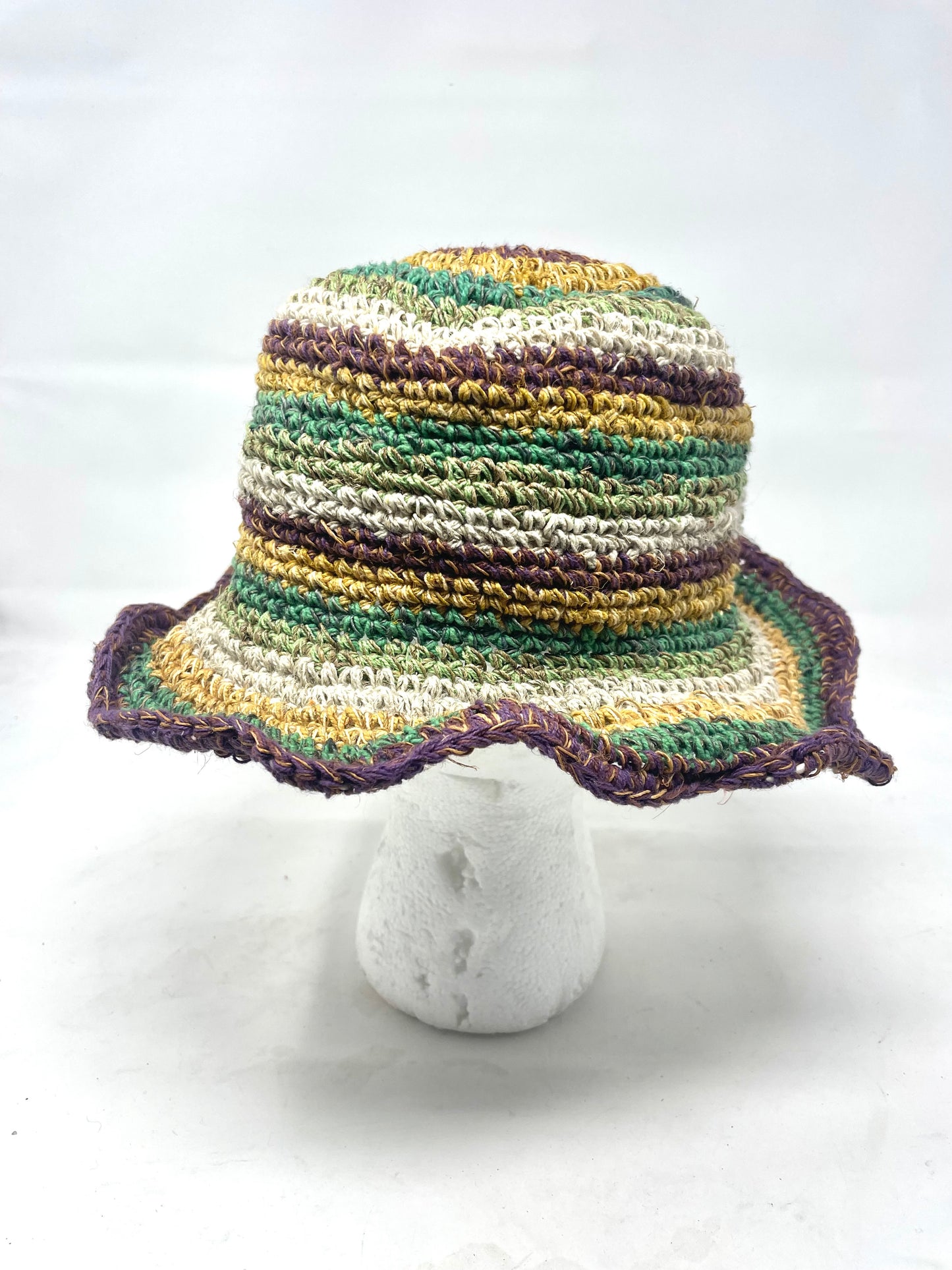 Hemp and Cotton Bucket Hats with Bendable Rim Unisex