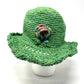 Hemp Hat Crocheted with Flower design