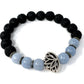 Angelite Lava Beads Diffusing Bracelet