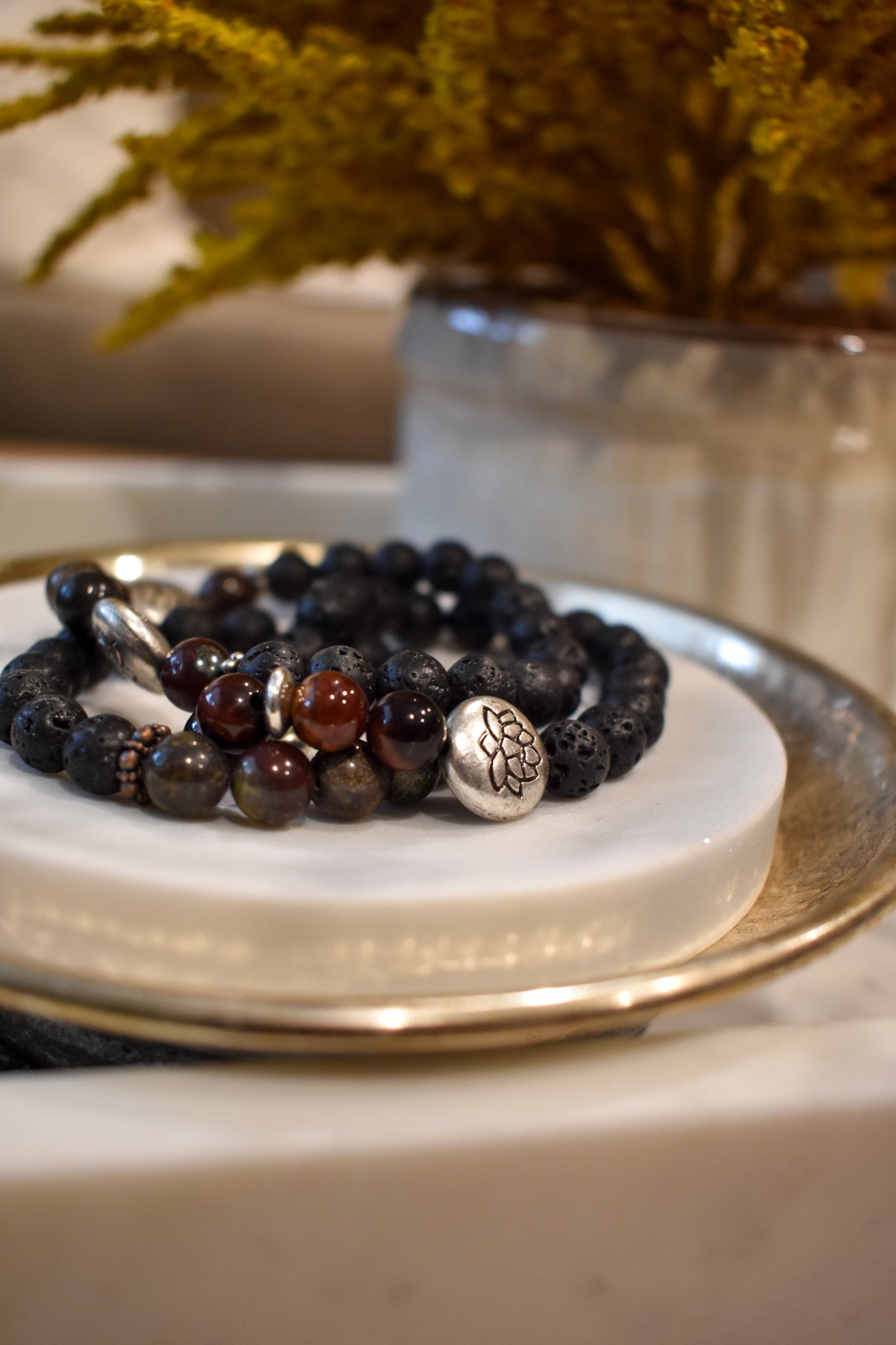 Dragons Blood Red Lava Beads Diffusing Bracelet