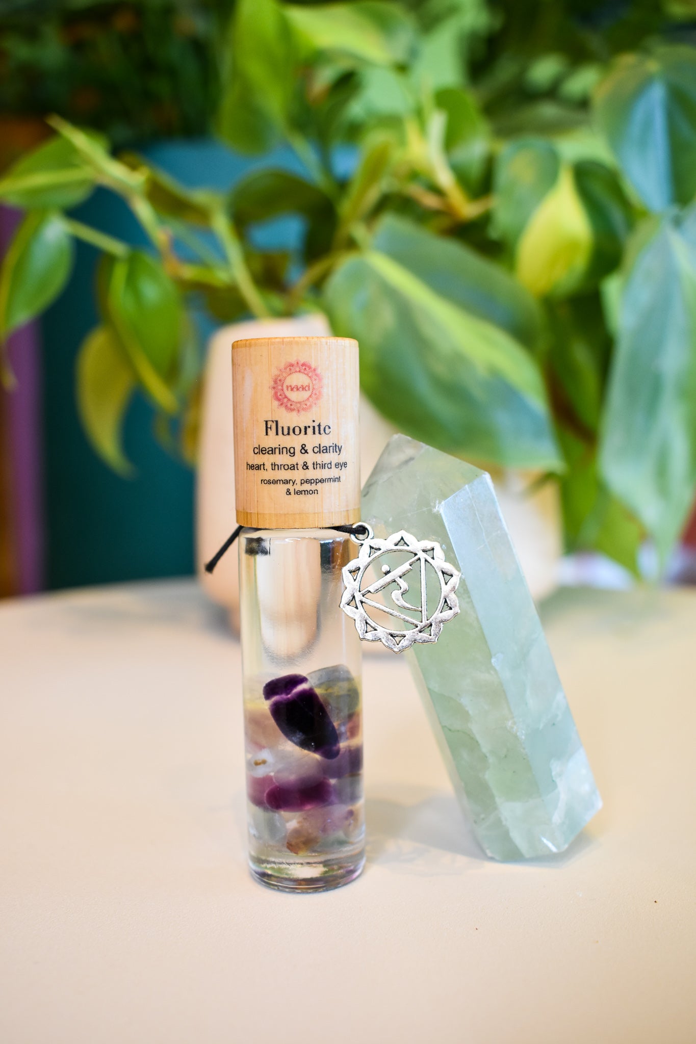 Fluorite Gemstone Essential Oil Roll-on