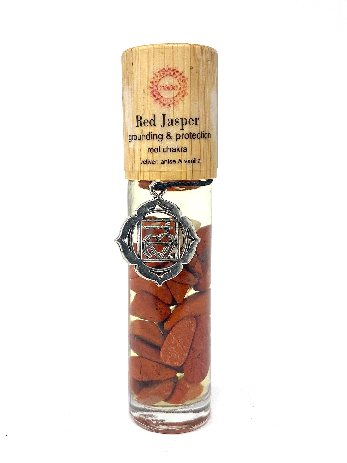 Red Jasper Gemstone Essential Oil Roll-on