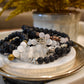 Selenite Gemstone Essential Oil Diffusing Lava Bead Bracelet