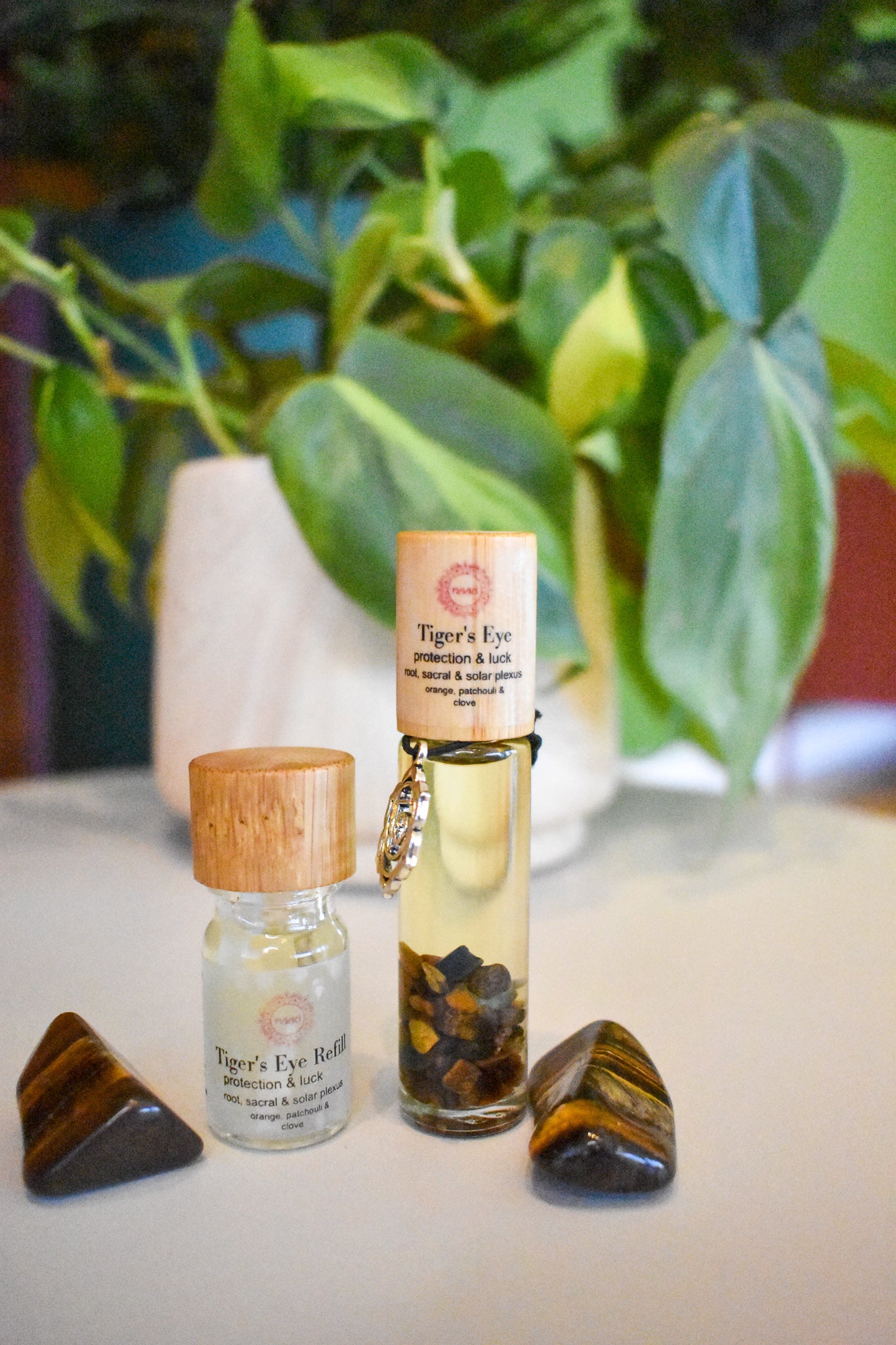 Tiger’s Eye Gemstone Essential Oil Roll-on