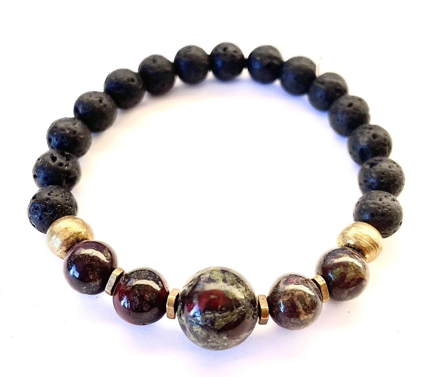 Dragons Blood Red Lava Beads Diffusing Bracelet