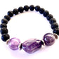 Amethyst Lava Beads Diffusing Bracelet Option 2