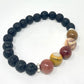 Mookaite Jasper Lava Beads Diffusing Bracelet