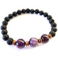 Amethyst Lava Beads Diffusing Bracelet Option 2
