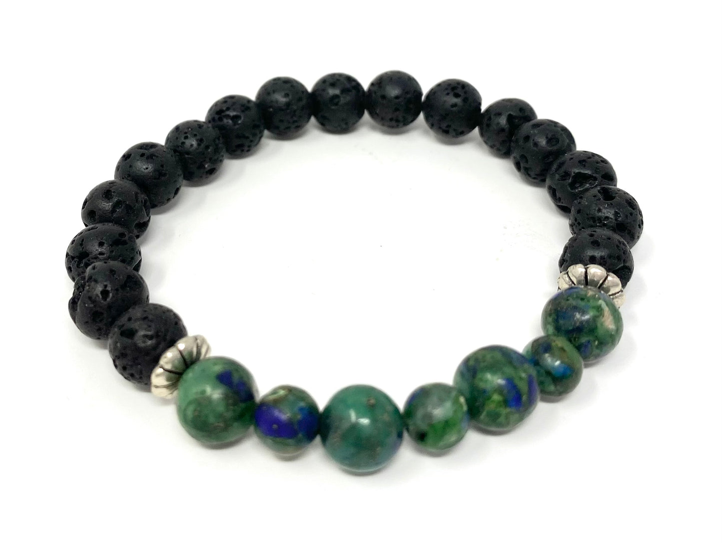 Chryscolla Lava Beads Diffusing Bracelet